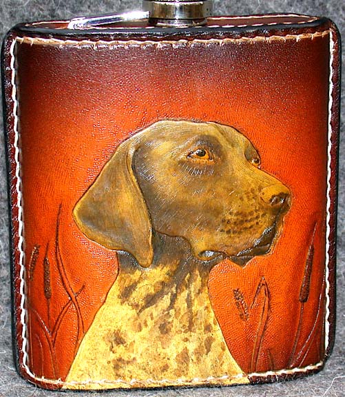 A dog flask Jimmy made.James Acord 2006.